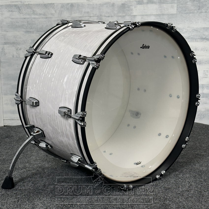 Ludwig Classic Maple "Super 70's"  Bass Drum 24x14 70s White Marine Pearl - DCP Exclusive! - Drum Center Of Portsmouth