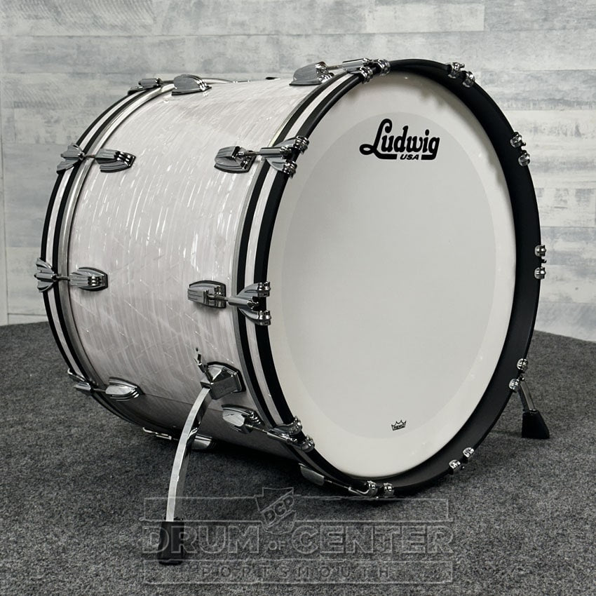 Ludwig Classic Maple "Super 70's"  Bass Drum 22x16 70s White Marine Pearl - DCP Exclusive! - Drum Center Of Portsmouth