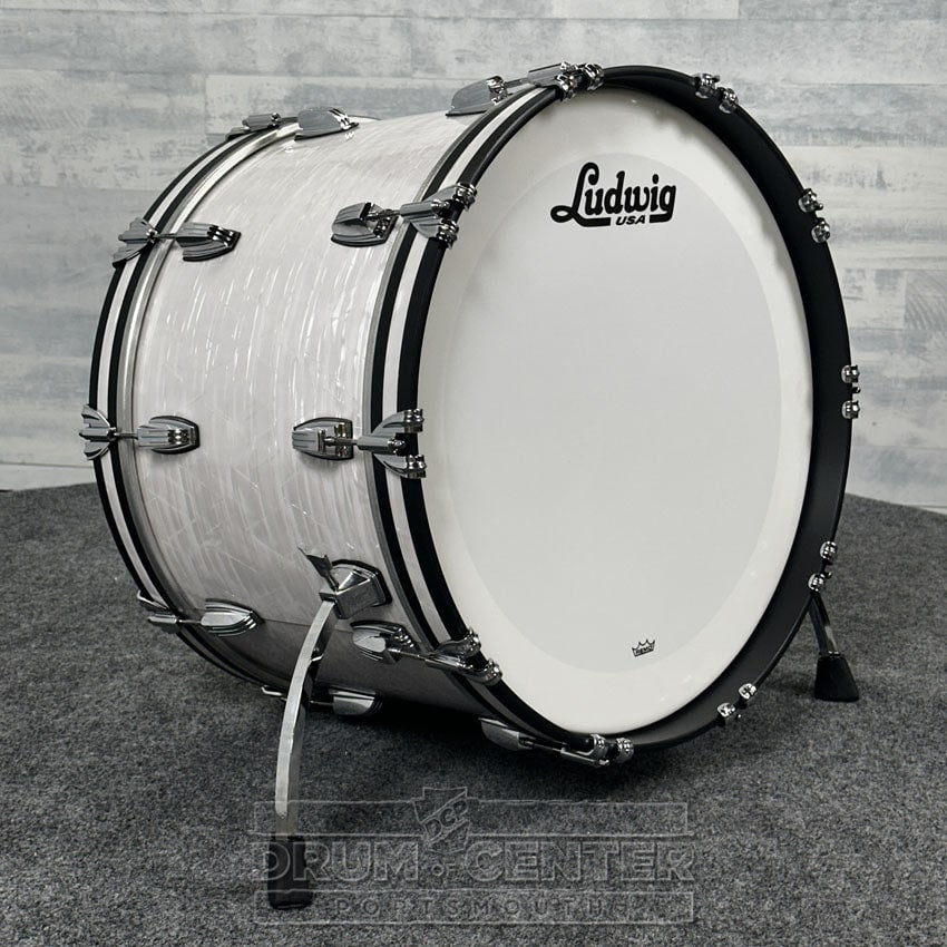 Ludwig Classic Maple "Super 70's" Bass Drum 22x14 70s White Marine Pearl - DCP Exclusive! - Drum Center Of Portsmouth
