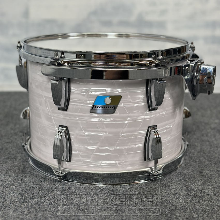 LUDWIG 13x9 top TOM WHITE MARINE PEARL BLUE/OLIVE BADGE