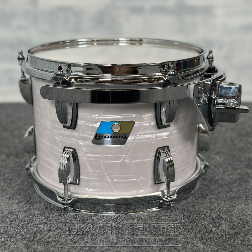 Ludwig Classic Maple "Super 70's"  Tom 10x7.5 70s White Marine Pearl w/Vibraband - DCP Exclusive! - Drum Center Of Portsmouth