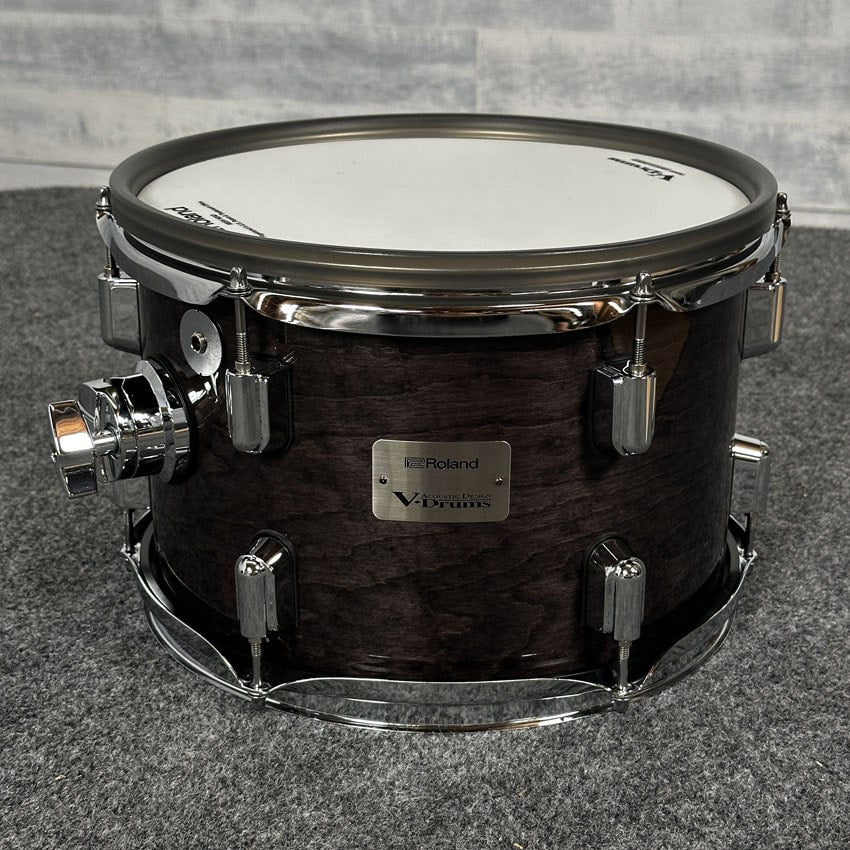 Used Roland V-Drums Acoustic Design Tom Pad 12x8 Gloss Ebony - Excellent - Drum Center Of Portsmouth
