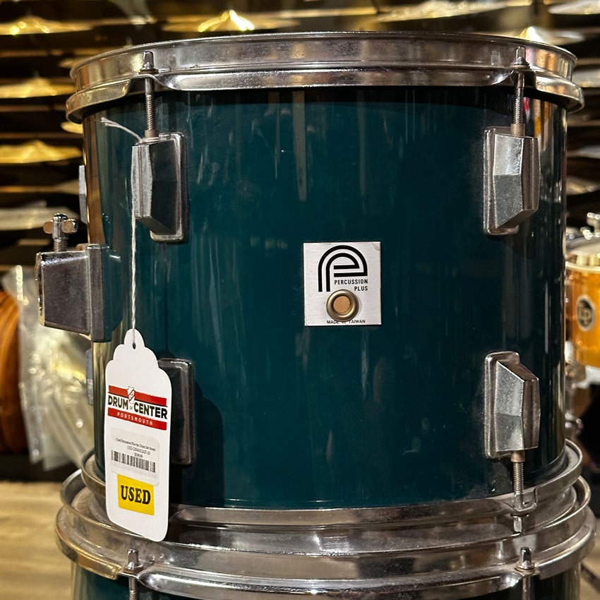 Used Percussion Plus 4pc Drum Set Green - Good - Drum Center Of Portsmouth