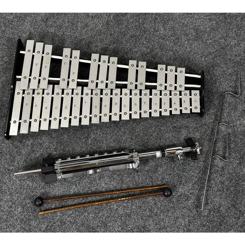 Used Pearl Student Glockenspiel Kit w/Bag & Practice Pad - Good - Drum Center Of Portsmouth