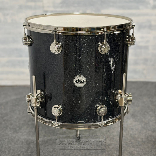 DW Collectors SonicPly 4pc Drum Set Black Ice w/Nickel Hw - Drum Center Of Portsmouth