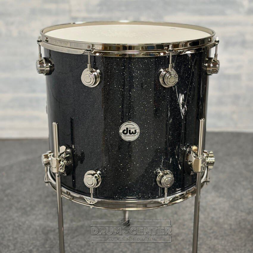 DW Collectors SonicPly 4pc Drum Set Black Ice w/Nickel Hw - Drum Center Of Portsmouth