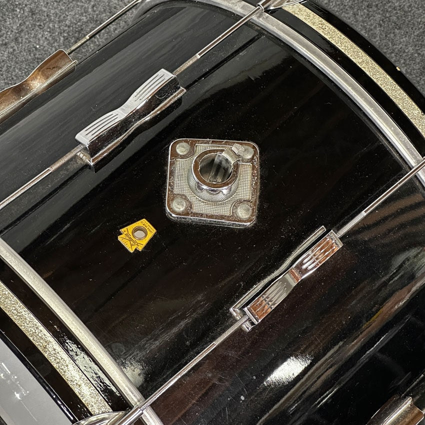 Used Vintage Ludwig Club Date 4pc Drum Set Gloss Black - Good - Drum Center Of Portsmouth