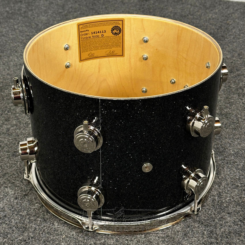 DW Collectors SonicPly 4pc Drum Set Black Ice w/Nickel Hw - Drum Center Of Portsmouth