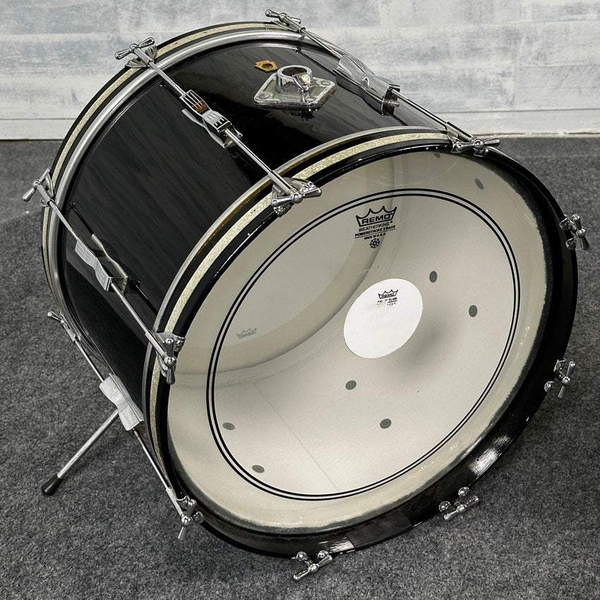 Used Vintage Ludwig Club Date 4pc Drum Set Gloss Black - Good - Drum Center Of Portsmouth