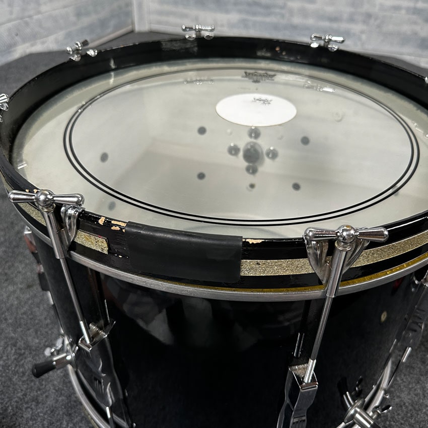 Used Vintage Ludwig Club Date 4pc Drum Set Gloss Black - Good - Drum Center Of Portsmouth