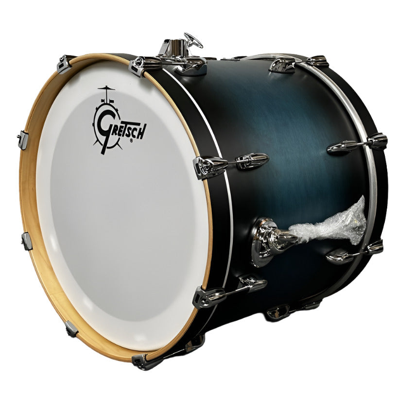 Used Gretsch Renown Bass Drum 20x16 Satin Antique Blue Burst - Drum Center Of Portsmouth