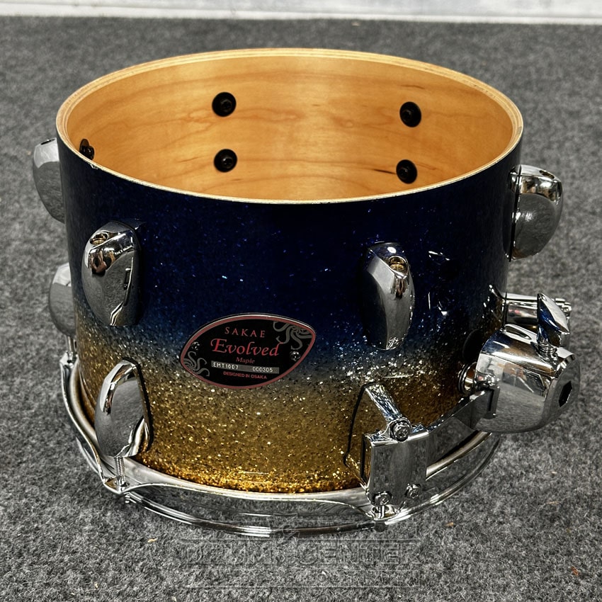 Sakae Evolved Maple 4pc Drum Set 20/10/12/14 Lazurite Gold - BLOWOUT! - Drum Center Of Portsmouth