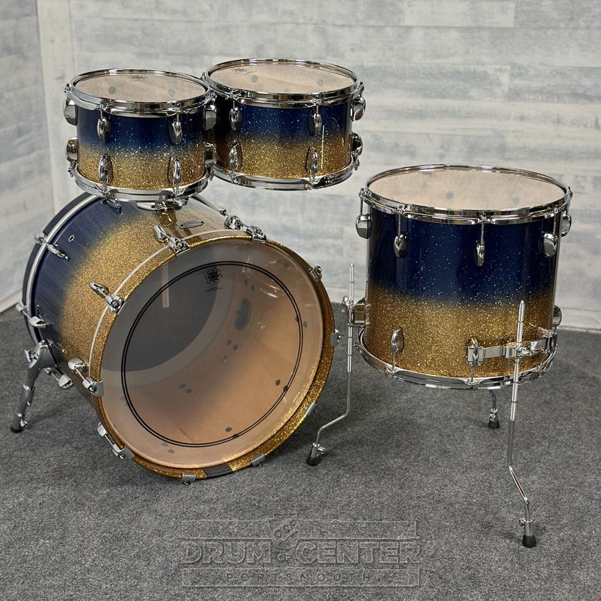 Sakae Evolved Maple 4pc Drum Set 22/10/12/16 Lazurite Gold - BLOWOUT! - Drum Center Of Portsmouth