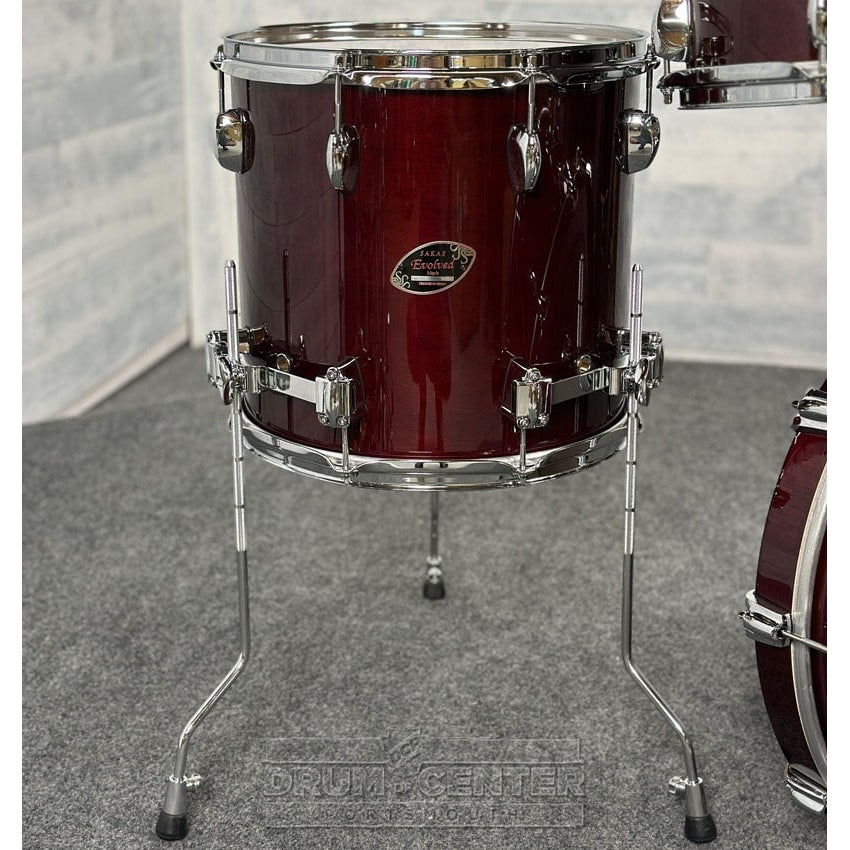 Sakae Evolved Maple 4pc Drum Set 20/10/12/14 Wine Red - BLOWOUT! - Drum Center Of Portsmouth