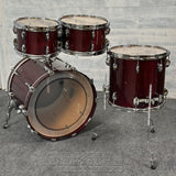 Sakae Evolved Maple 4pc Drum Set 20/10/12/14 Wine Red - BLOWOUT! - Drum Center Of Portsmouth