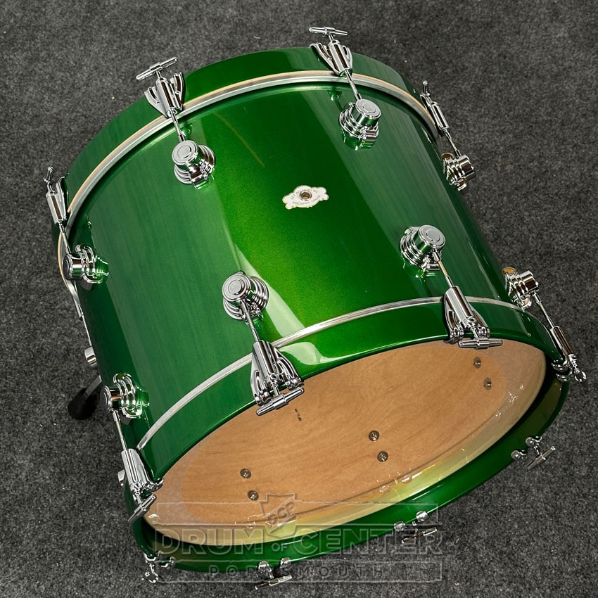 George Way Aristocrat Studio 3pc Drum Set 20/12/14 Elbaite Metallic Green - Drum Center Of Portsmouth