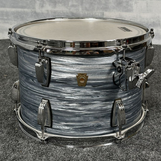 Used Ludwig Classic Maple Tom 13x9 Vintage Blue Oyster - Good - Drum Center Of Portsmouth