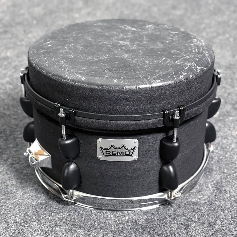 Used Remo Mondo Snare Drum 12x9 Black Earth - Excellent - Drum Center Of Portsmouth