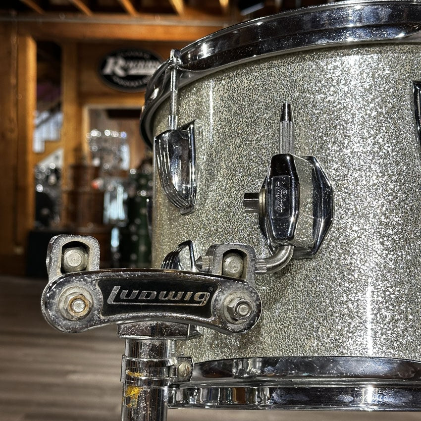 Used Vintage Ludwig Super Classic 3pc Drum Set Silver Sparkle - Good - Drum Center Of Portsmouth