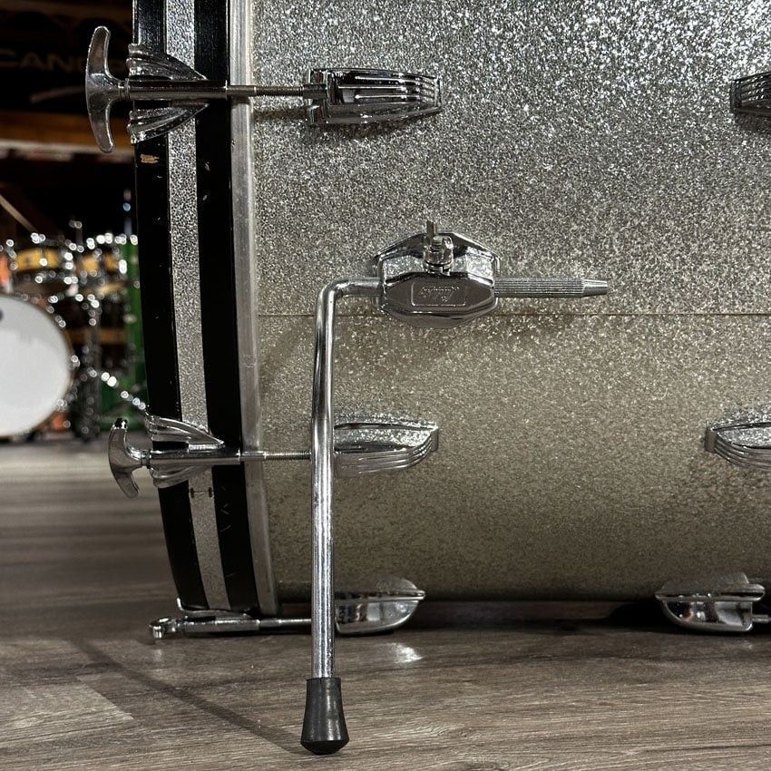 Used Vintage Ludwig Super Classic 3pc Drum Set Silver Sparkle - Good - Drum Center Of Portsmouth