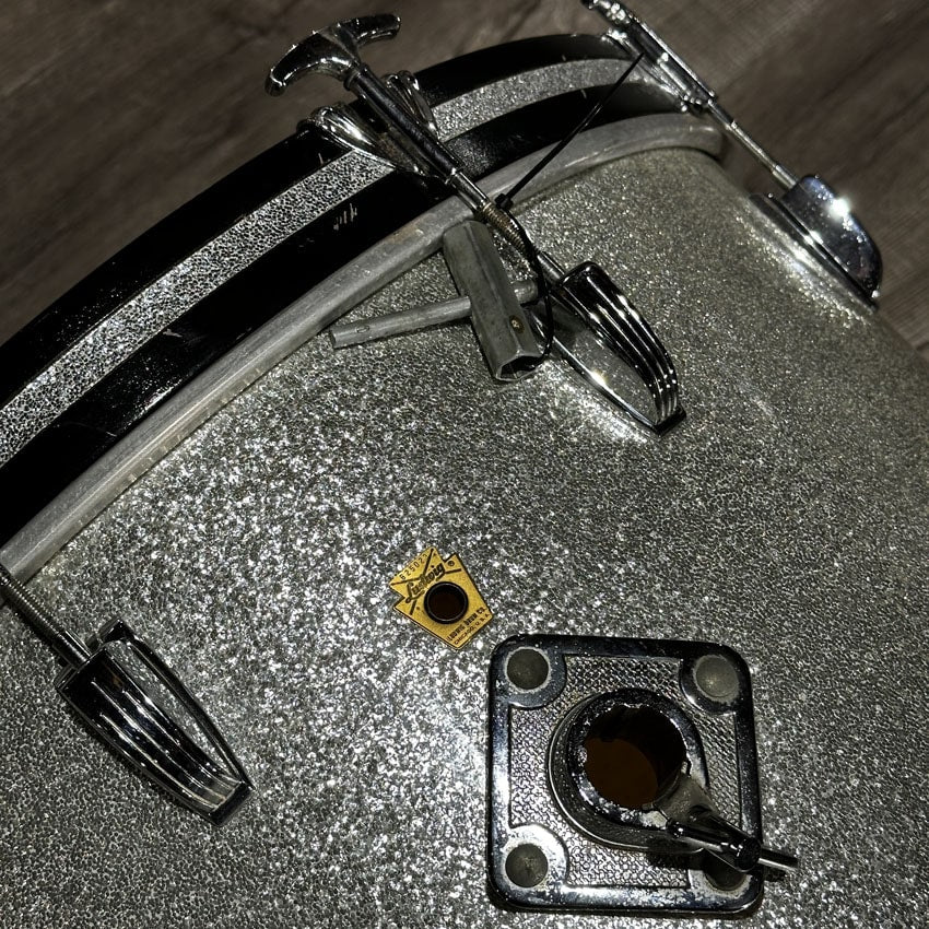 Used Vintage Ludwig Super Classic 3pc Drum Set Silver Sparkle - Good - Drum Center Of Portsmouth