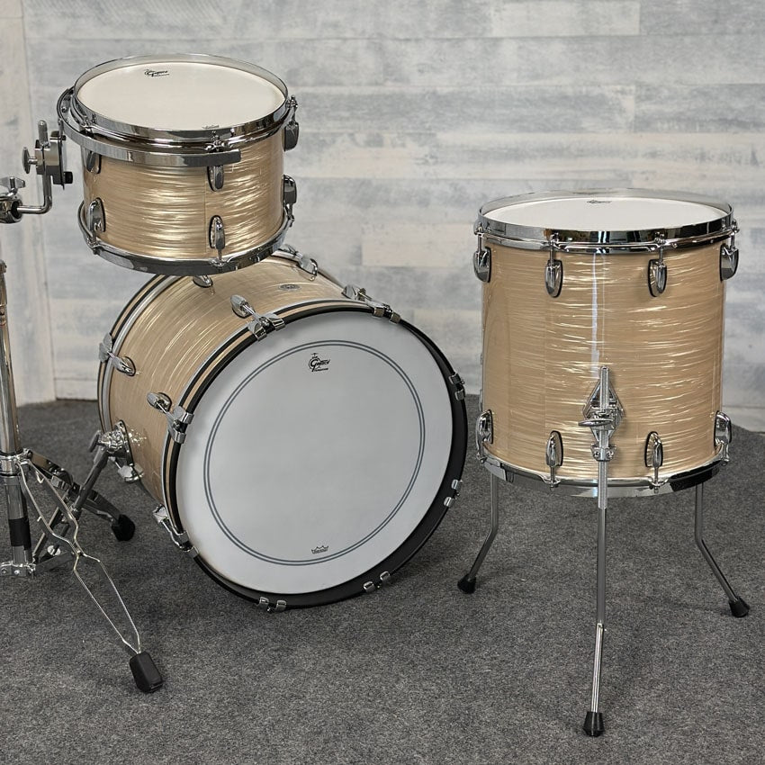 Gretsch Brooklyn 3pc Drum Set Creme Oyster - Drum Center Of Portsmouth