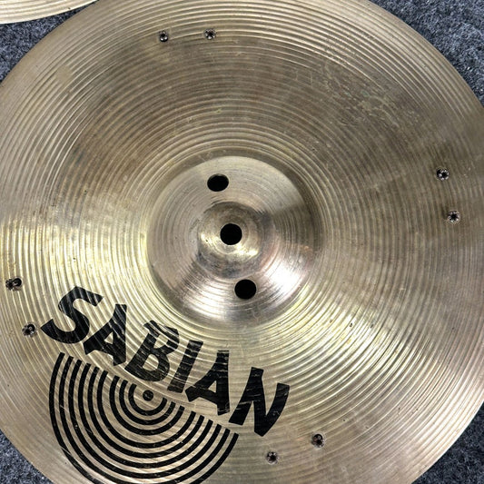 Used Sabian Rock Sizzle Hi Hat Cymbals 14" - Very Good - Drum Center Of Portsmouth