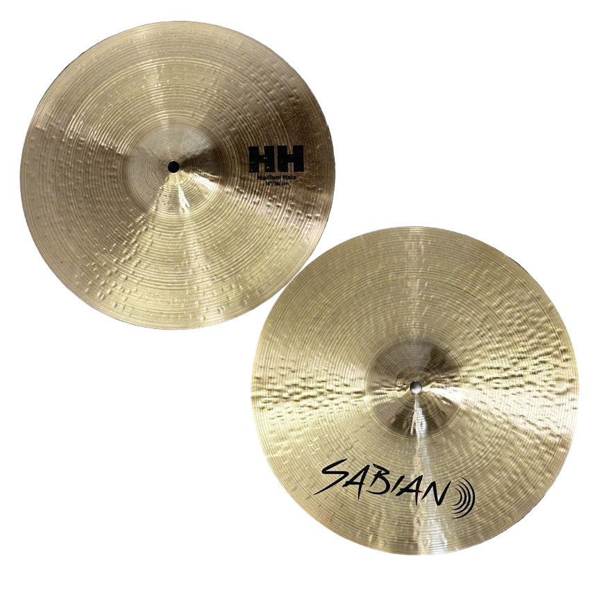 Used Sabian HH Medium Hi Hat Cymbals 14" - Very Good - Drum Center Of Portsmouth