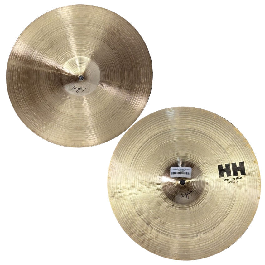 Used Sabian HH Medium Hi Hat Cymbals 14" - Very Good - Drum Center Of Portsmouth