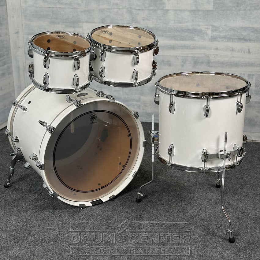 Sakae Evolved Maple 4pc Drum Set 22/10/12/16 Pearl White - BLOWOUT! - Drum Center Of Portsmouth