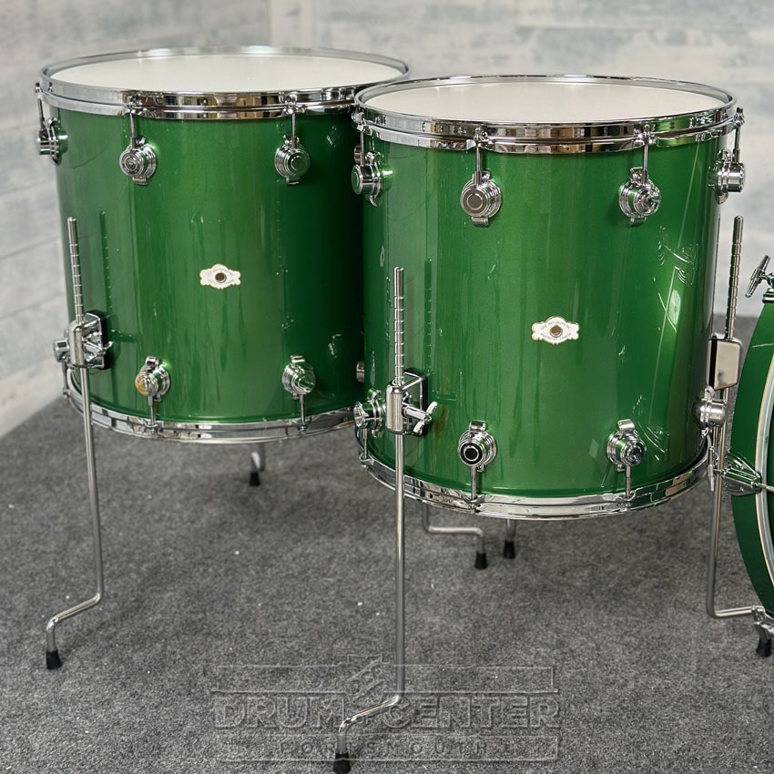 George Way Aristocrat Studio 4pc Drum Set Elbaite Metallic Green - Drum Center Of Portsmouth