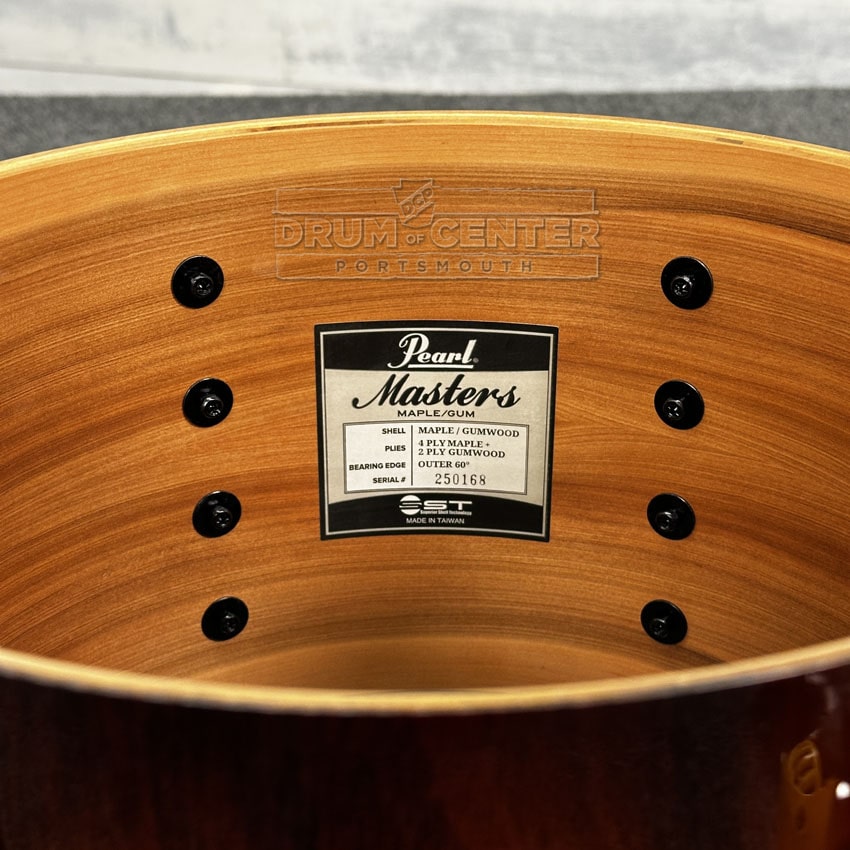 Pearl Masters Maple/Gum 4pc Drum Set 22/10/12/16 Exotic Saman Honeyburst - Drum Center Of Portsmouth