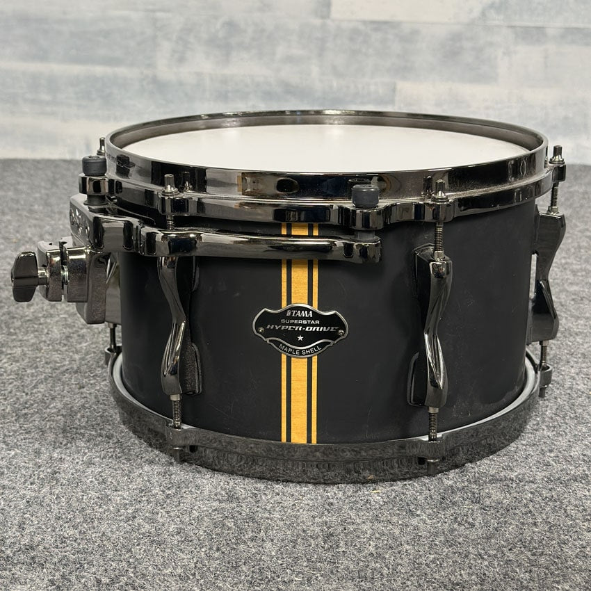 Used Tama Superstar Hyperdrive 4pc Drum Set Satin Black - Good - Drum Center Of Portsmouth