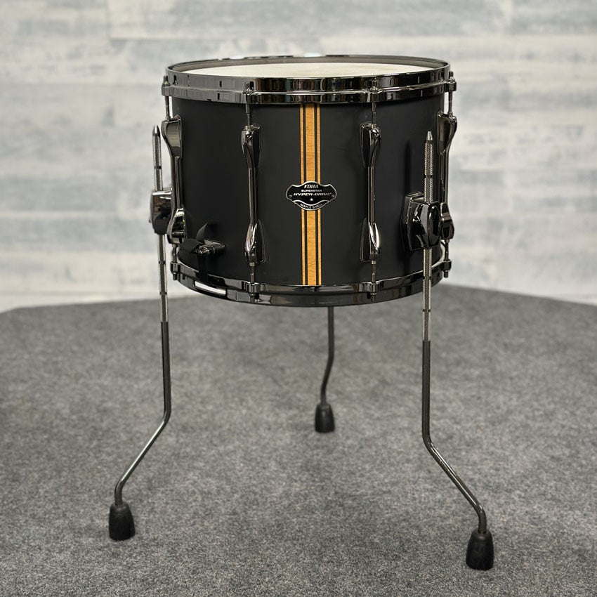 Used Tama Superstar Hyperdrive 4pc Drum Set Satin Black - Good - Drum Center Of Portsmouth