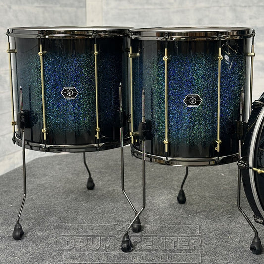 Noble & Cooley Horizon 4pc Drum Set Peacock Sparkle 24/13/16/18 - Drum Center Of Portsmouth