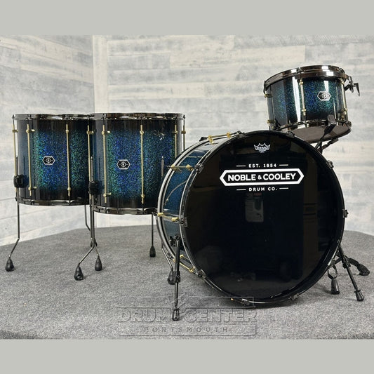 Noble & Cooley Horizon 4pc Drum Set Peacock Sparkle 24/13/16/18 - Drum Center Of Portsmouth