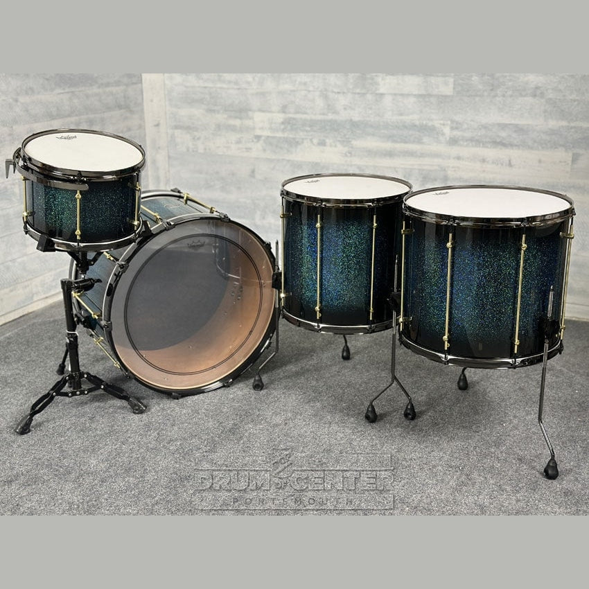 Noble & Cooley Horizon 4pc Drum Set Peacock Sparkle 24/13/16/18 - Drum Center Of Portsmouth