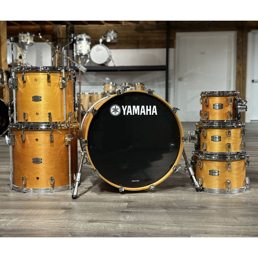Used Yamaha Absolute Hybrid 6pc Drum Set Vintage Natural - Very Good - Drum Center Of Portsmouth