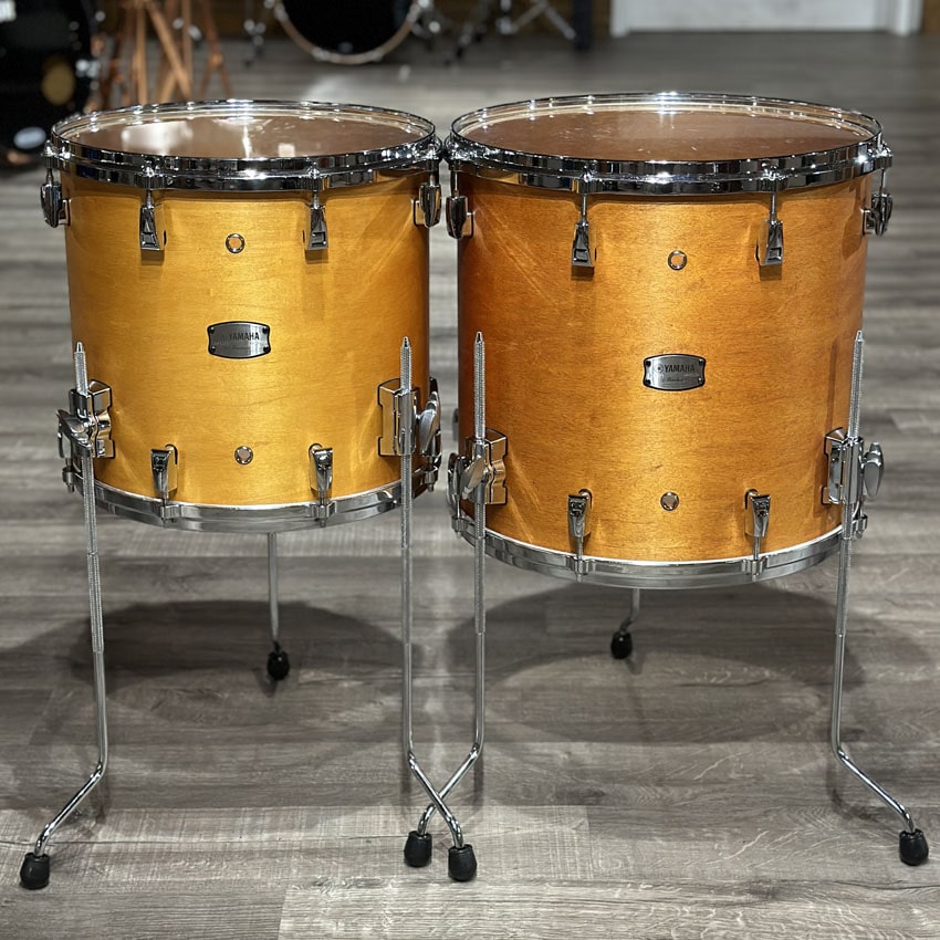 Used Yamaha Absolute Hybrid 6pc Drum Set Vintage Natural - Very Good - Drum Center Of Portsmouth