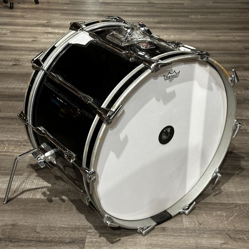 Used Vintage Premier 4pc Drum Set Black - Fair - Drum Center Of Portsmouth