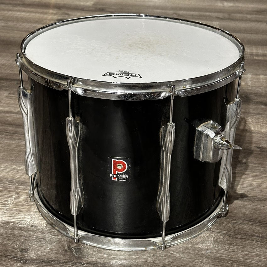 Used Vintage Premier 4pc Drum Set Black - Fair - Drum Center Of Portsmouth