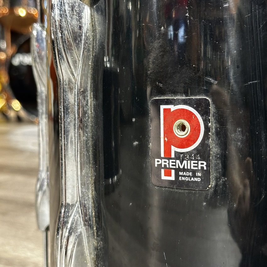 Used Vintage Premier 4pc Drum Set Black - Fair - Drum Center Of Portsmouth