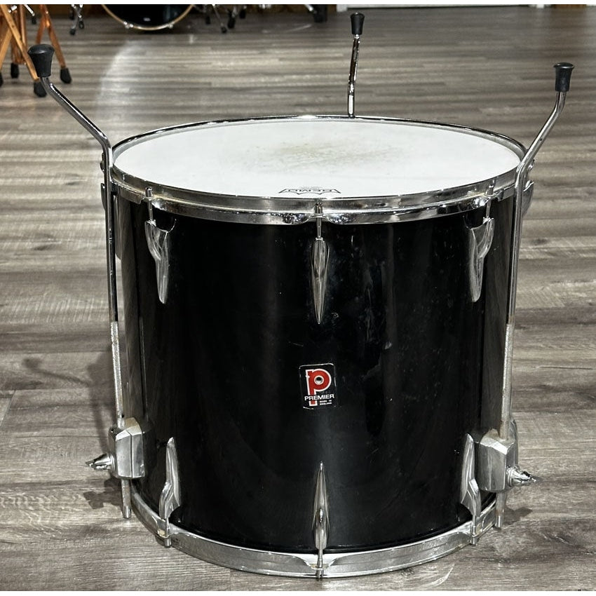 Used Vintage Premier 4pc Drum Set Black - Fair - Drum Center Of Portsmouth
