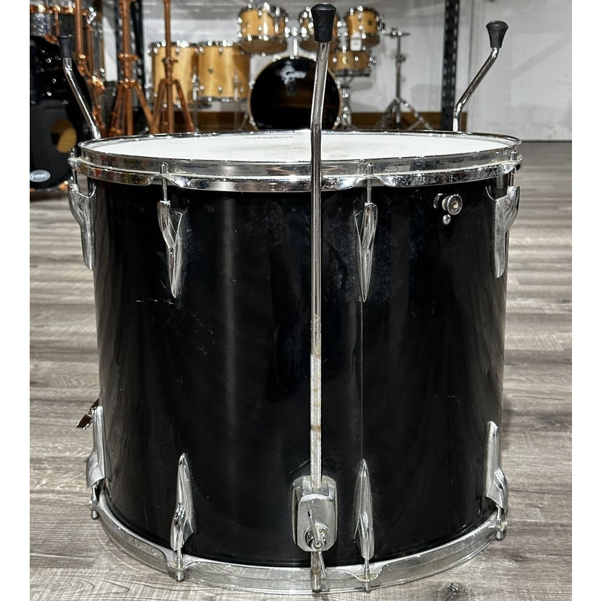 Used Vintage Premier 4pc Drum Set Black - Fair - Drum Center Of Portsmouth