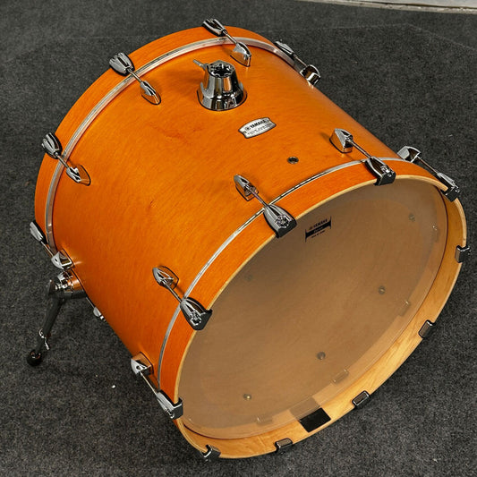 Used Yamaha Tour Custom Maple 4pc Drum Set w/22BD Caramel Satin - Very Good - Drum Center Of Portsmouth