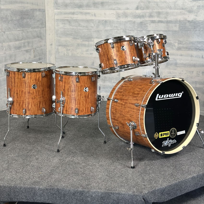 Used Ludwig Element Evolution 5pc Drum Set Cherry Wood - Very Good - Drum Center Of Portsmouth