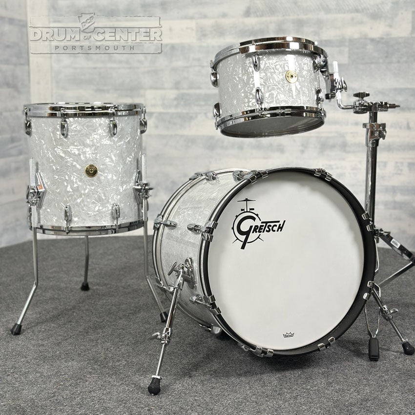 Gretsch USA Custom 3pc Drum Set 18/12/14 60s Marine Pearl - Drum Center Of Portsmouth