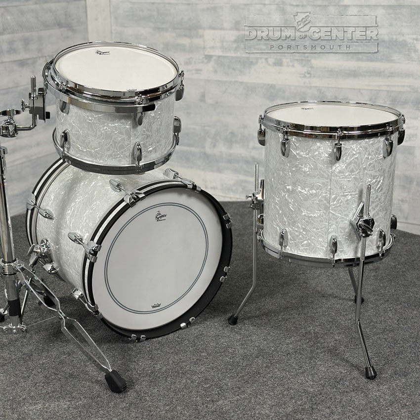 Gretsch USA Custom 3pc Drum Set 18/12/14 60s Marine Pearl - Drum Center Of Portsmouth