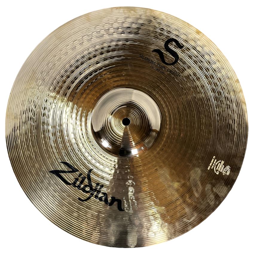 Used Zildjian S Medium Thin Crash Cymbal 16" - Good - Drum Center Of Portsmouth