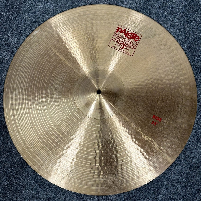 Used Paiste 2002 Ride Cymbal 24" - Good - Drum Center Of Portsmouth